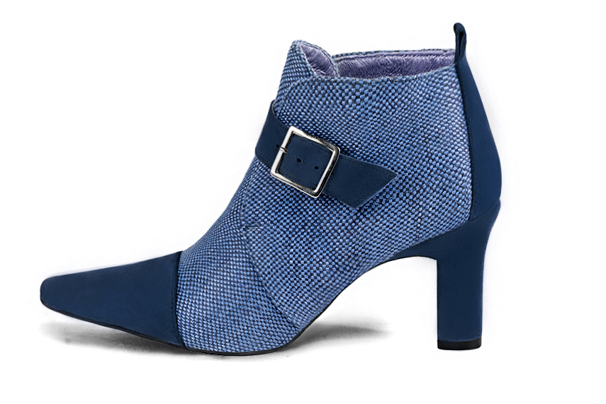 Blue on sale booties heels